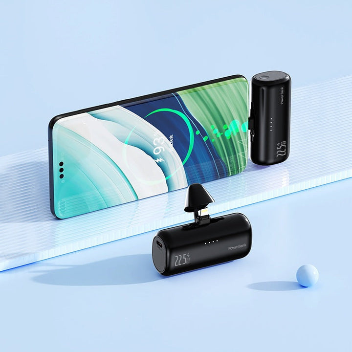Compact power bank with integrated charging adapter Kalsten