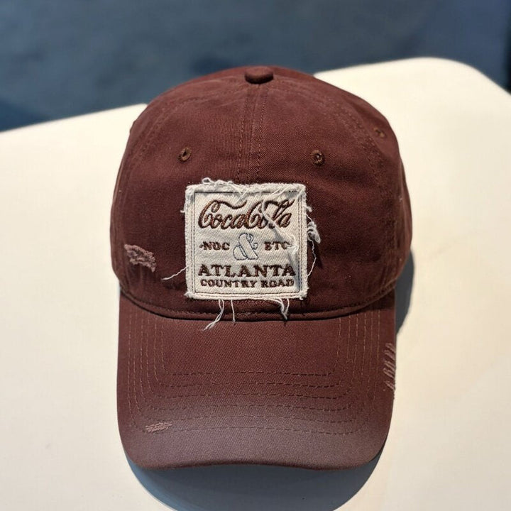 Unisex Vintage-Inspired Distressed Cap Kalsten
