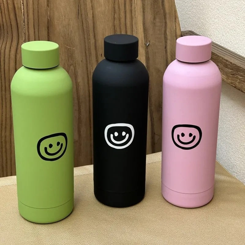 Women's insulated bottle with creative smiley design Kalsten