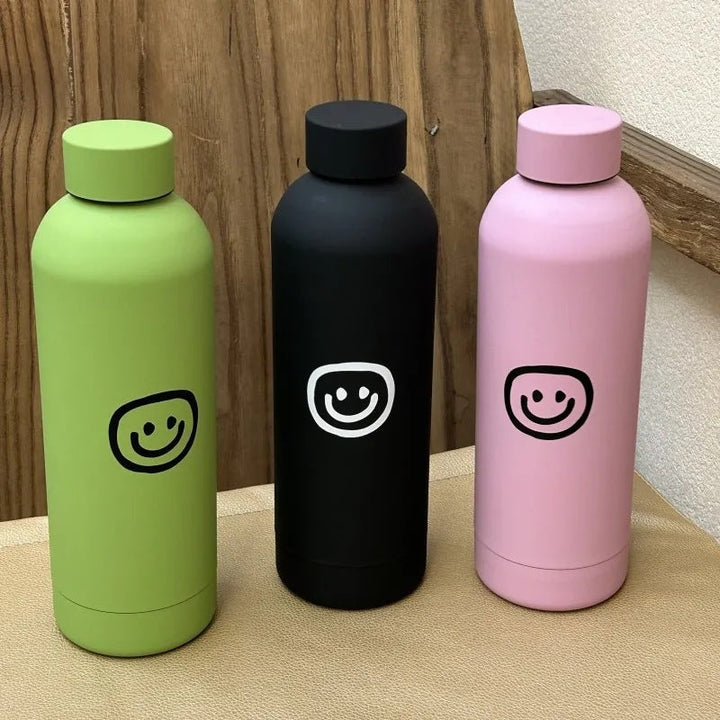 Women's insulated bottle with creative smiley design Kalsten