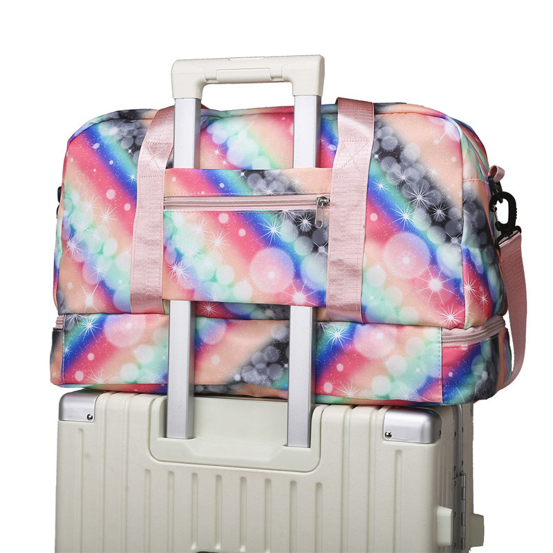 Leisure travel bag with colorful design and multiple compartments Kalsten