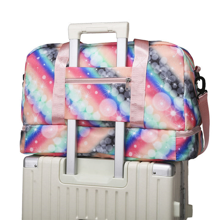 Leisure travel bag with colorful design and multiple compartments Kalsten