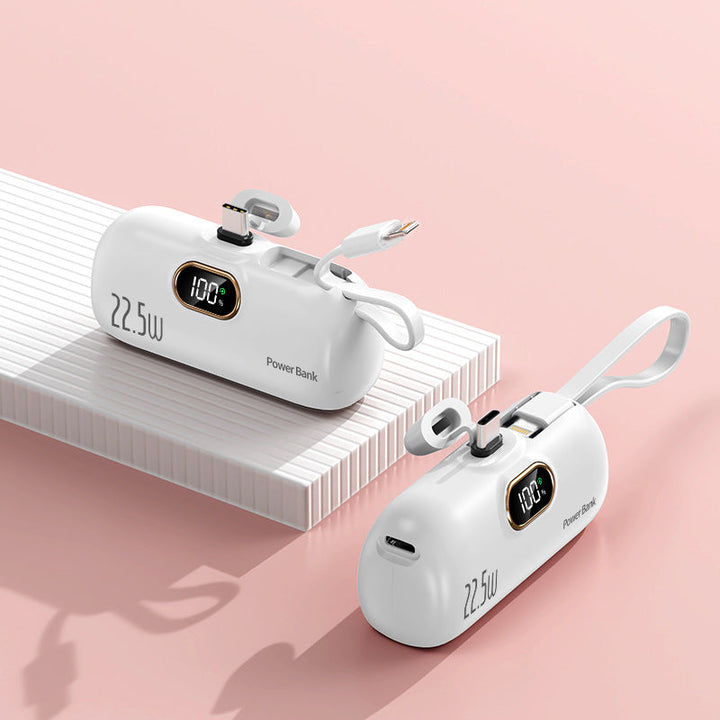 Portable power bank with fast charging cable and LED display Kalsten