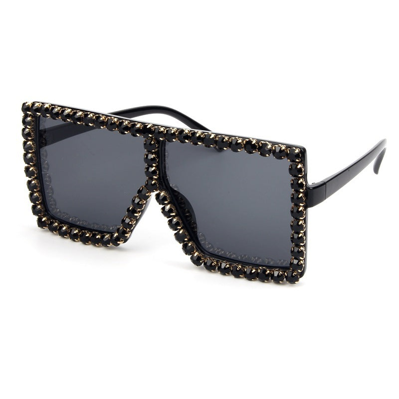 Women's oversized sunglasses with sparkly crystal frame Kalsten