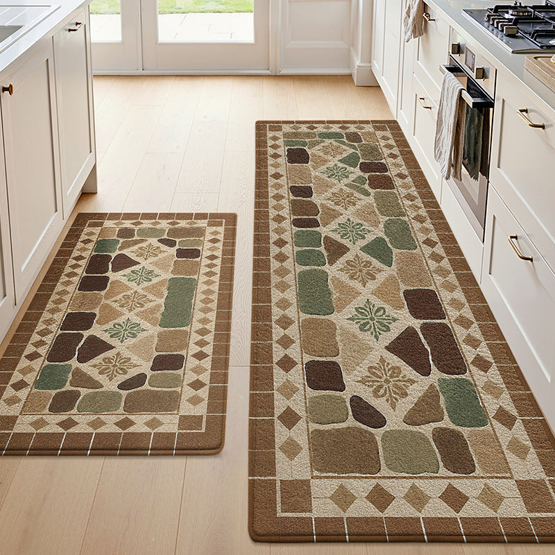 Textured Patterned Kitchen Runner Mat Kalsten