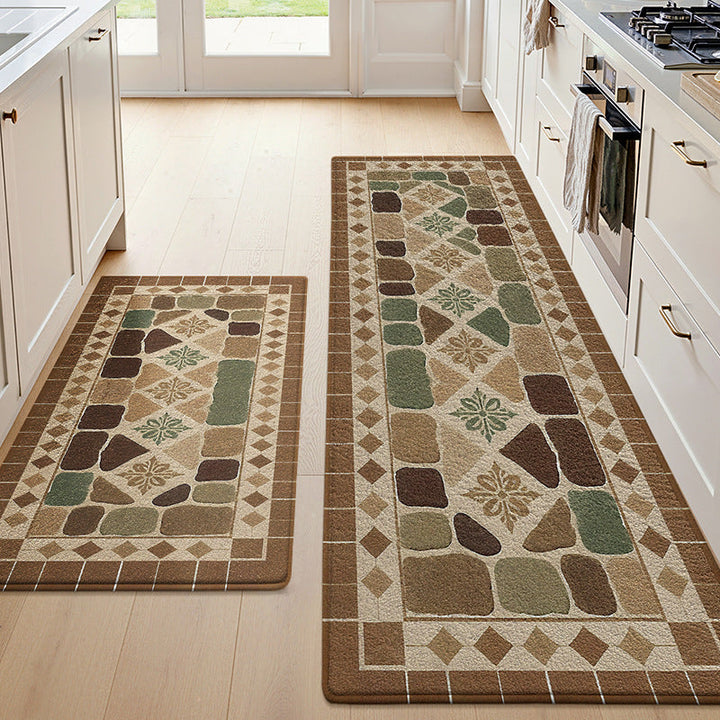 Textured Patterned Kitchen Runner Mat Kalsten