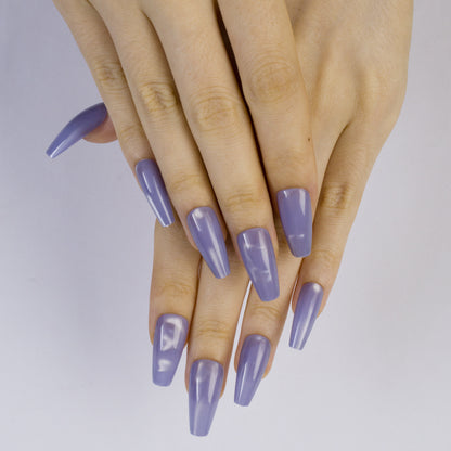 Acrylic nails in elegant stiletto design Acalora