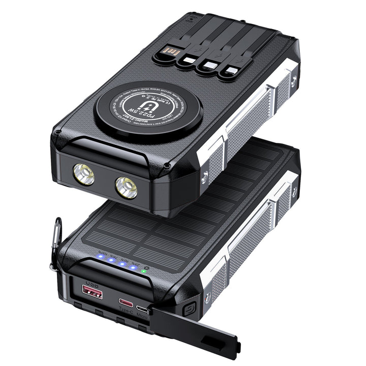 Multifunctional solar power bank with LED light and fast charging function Kalsten