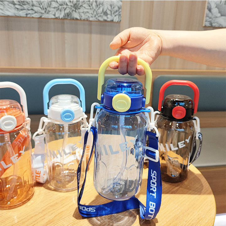 Ladies Sporty Water Bottle with Practical Carrying Strap Kalsten