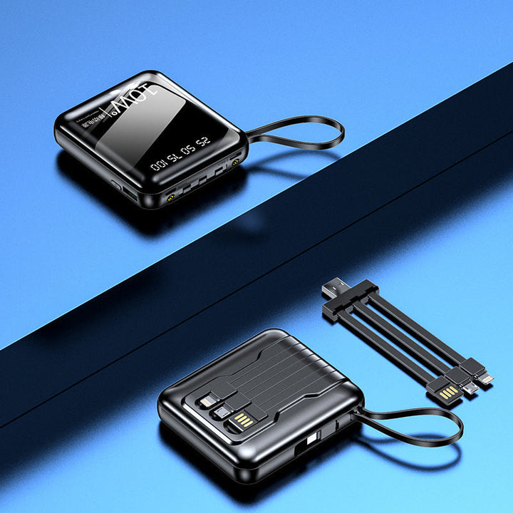 Portable power bank with digital power display and multifunctional cable Kalsten