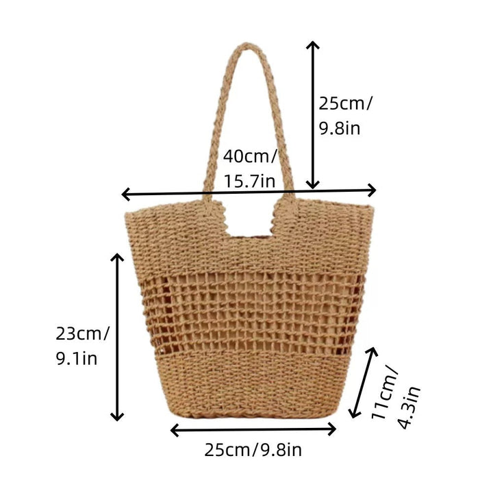 Braided shopping bag with structured design Kalsten