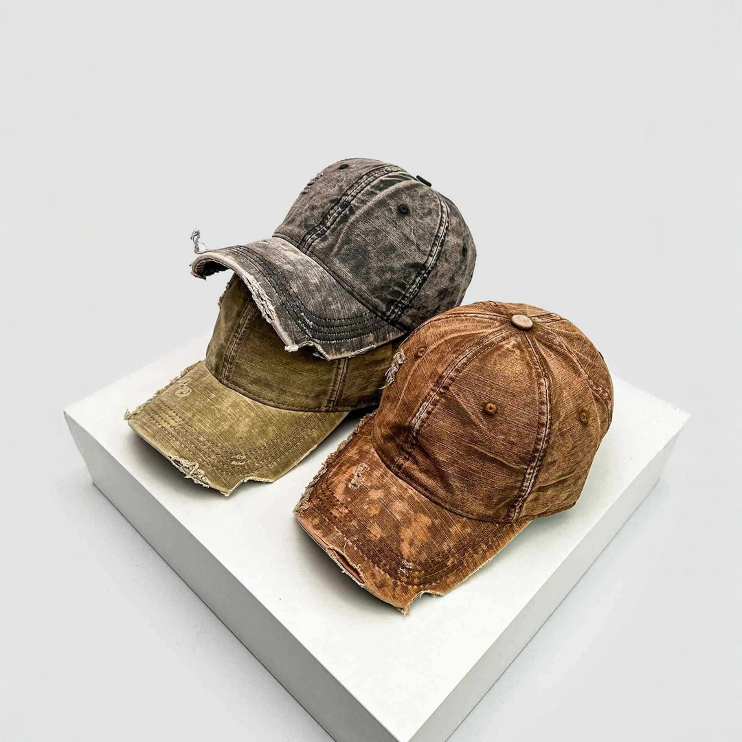 Men's Distressed Denim Baseball Hat Kalsten