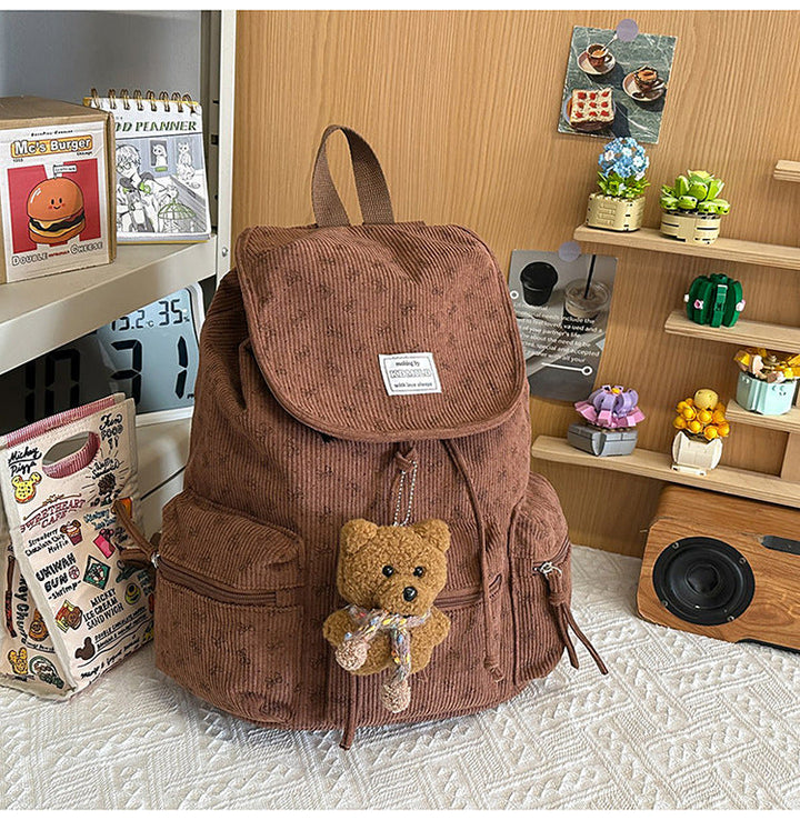 Casual Drawstring School Backpack