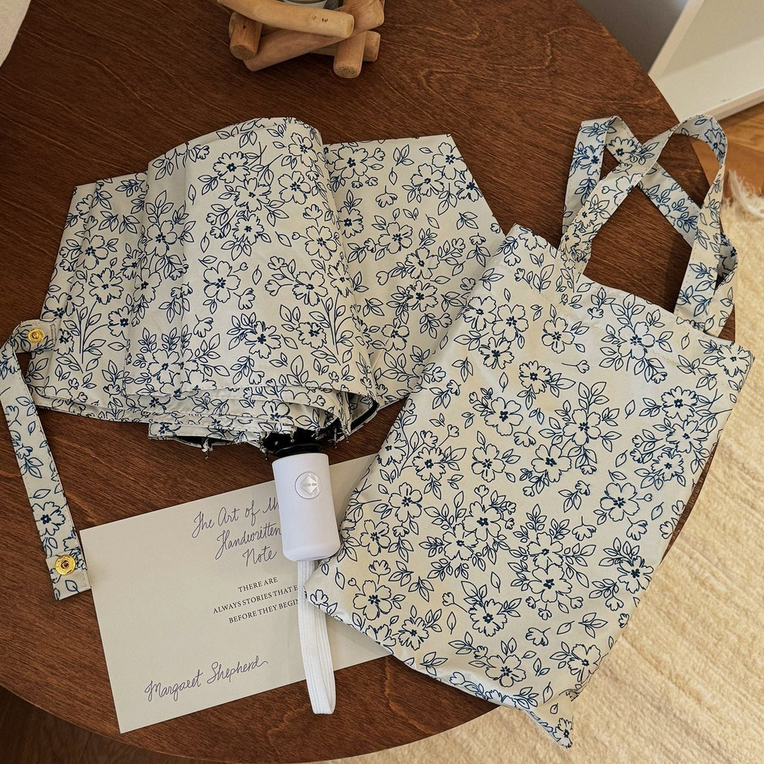 Women's Foldable Shopping Bag with Floral Design Kalsten