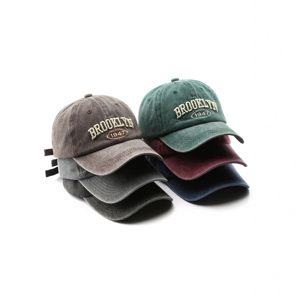 Men's Distressed Cotton Dad Cap Kalsten