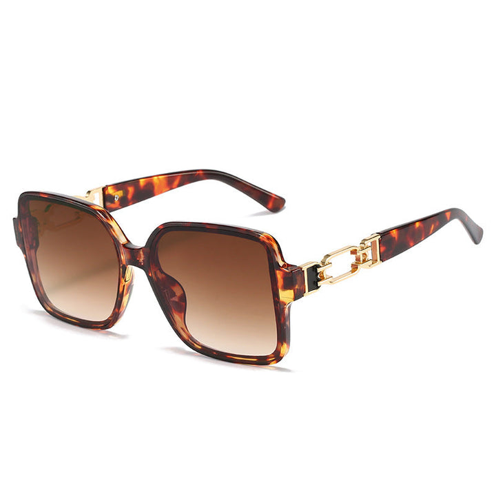 Ladies stylish square sunglasses with luxurious hinge design Kalsten