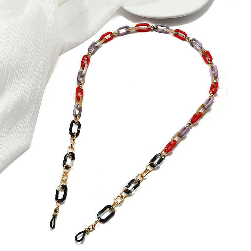 Fashionable Eyewear Chain with Colorful Links Kalsten