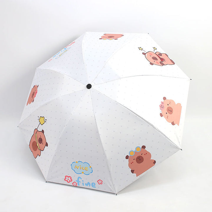 Women's Folding Umbrella with Animal Character Kalsten