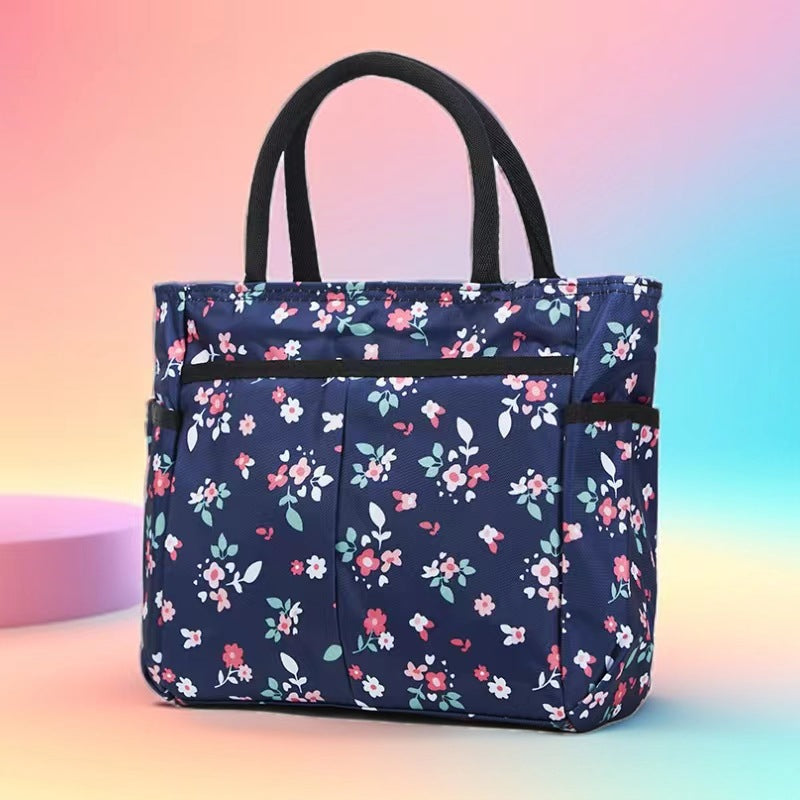 Multi-Pocket Candy Print Tote Bag Kalsten