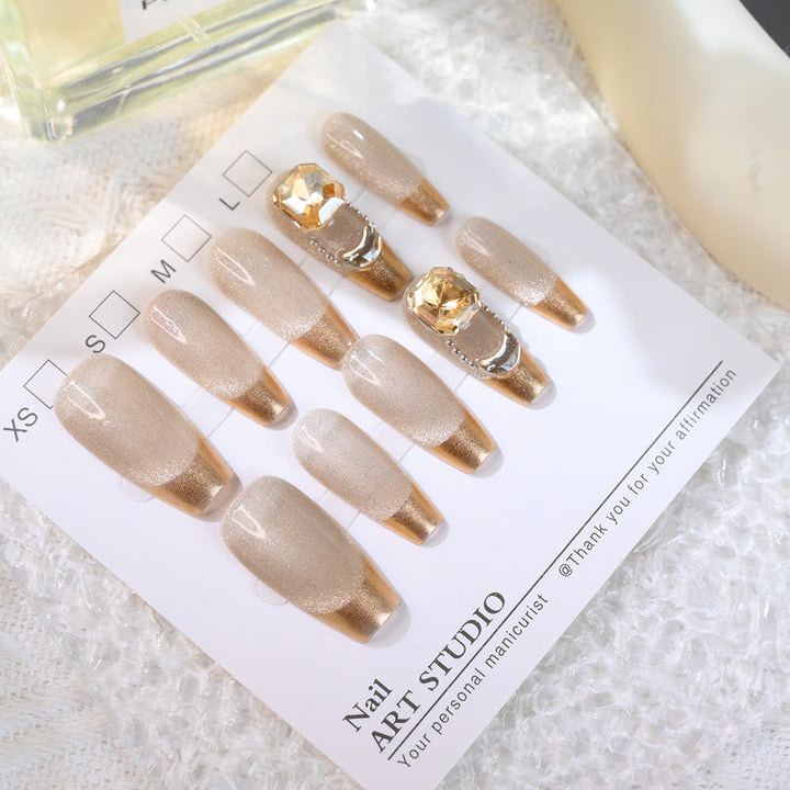Premium Decorative Press-On Nail Set Kalsten