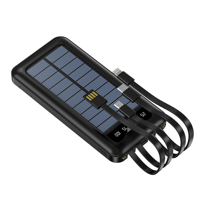 Portable Solar Powerbank with multiple charging ports and digital capacity display Kalsten