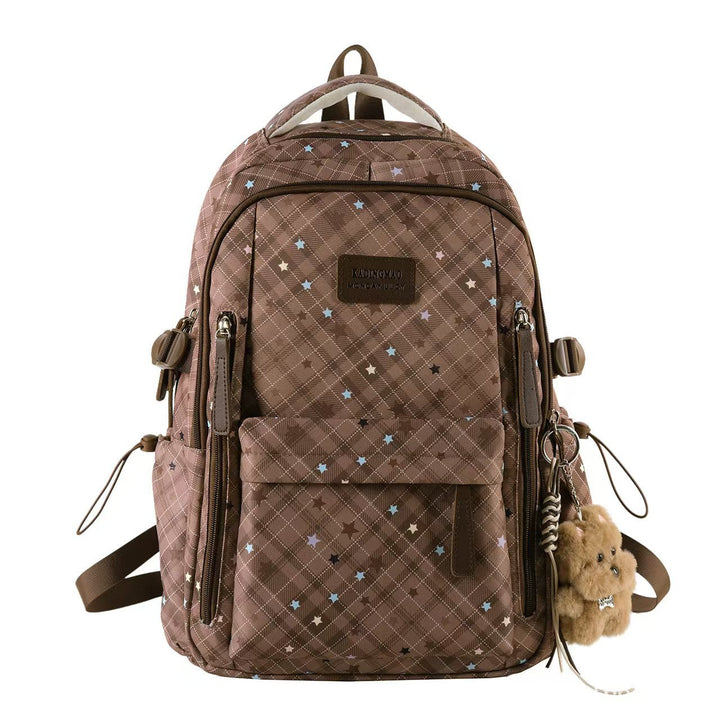 Multi-Compartt Star-Patterned Backpack Kalsten