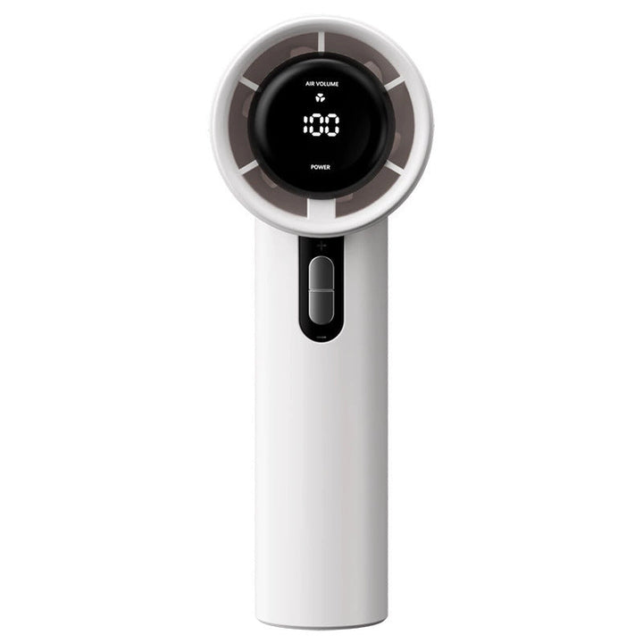 Ladies Portable High-Performance Hand Fan with Digital Speed Control Kalsten