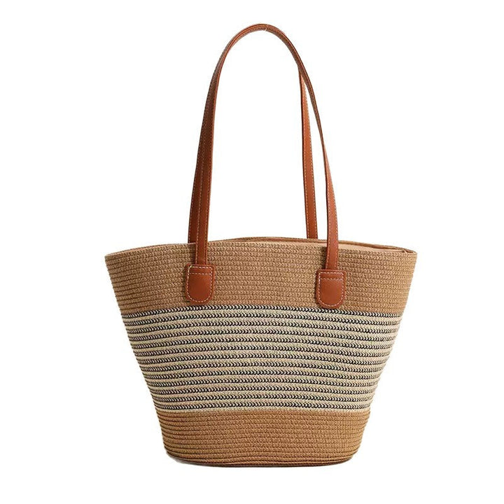 Stylish beach bag with decorative striped pattern Kalsten