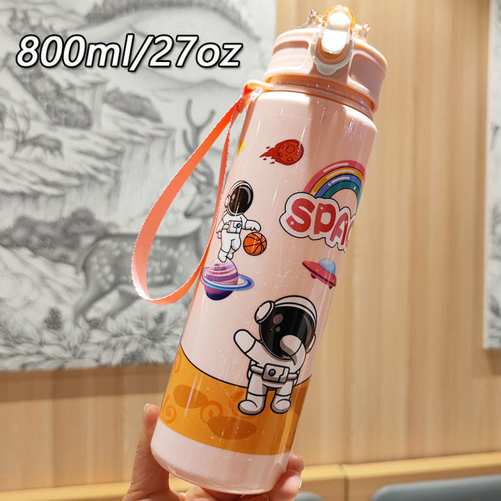 Ladies Fantasy Water Bottle with Practical Carry Strap Kalsten