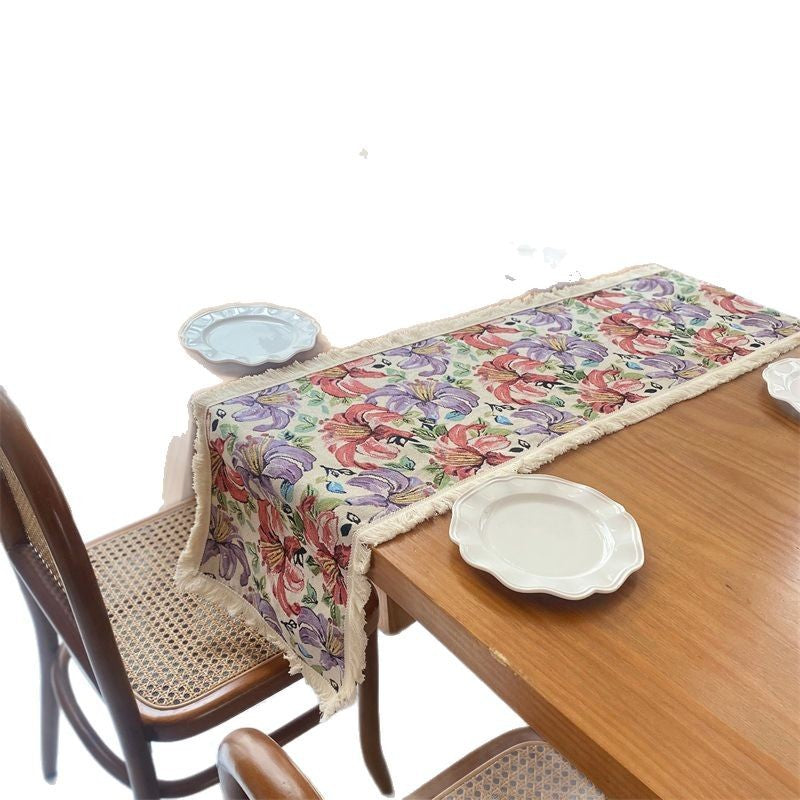 Artistic Floral Table Runner