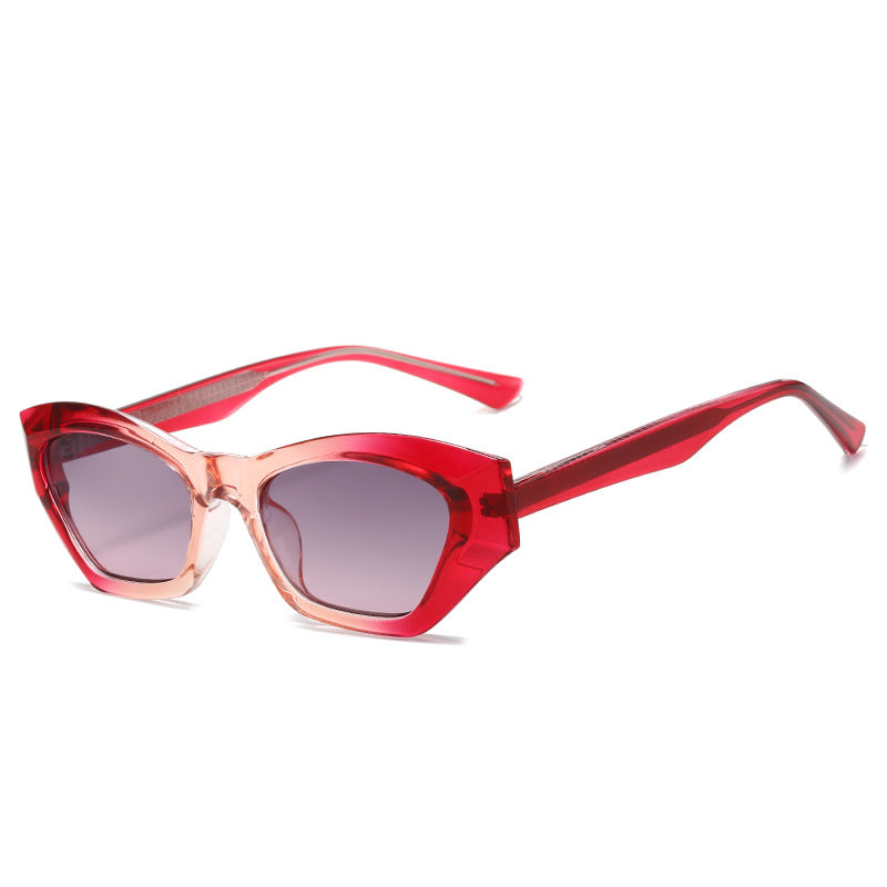 Ladies Cat-Eye Sunglasses with Modern Transparent Accents Kalsten