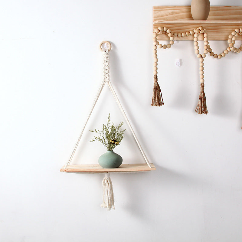 Macrame Triangle Floating Shelf Acalora