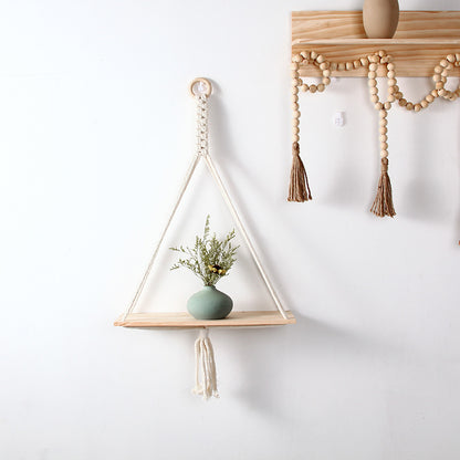 Macrame Triangle Floating Shelf Acalora