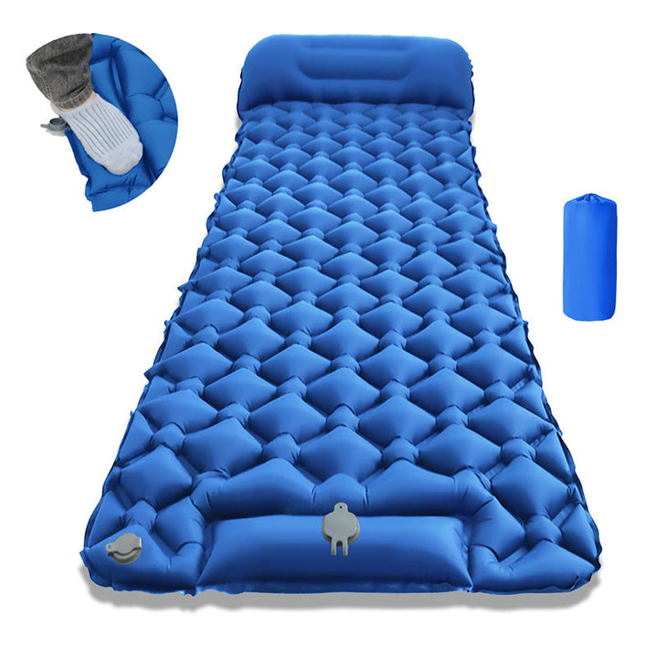 Air Mattress With Integrated Headrest And Comfortable Valve System Kalsten