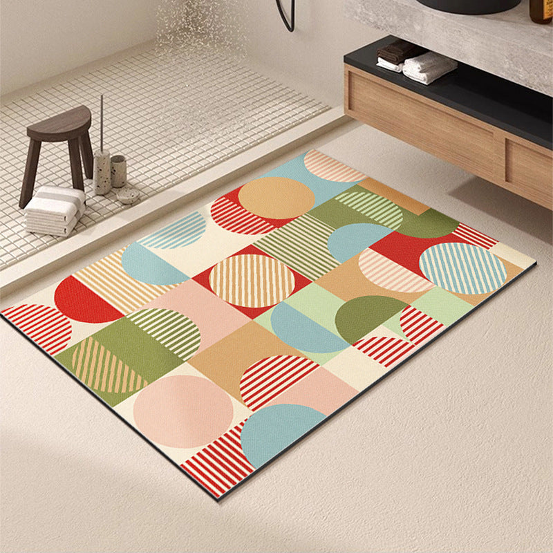 Geometric Patterned Bath Mat Kalsten