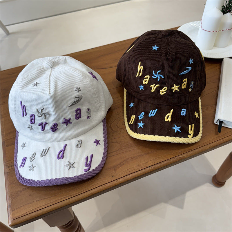 Women's Embroidered Corduroy Baseball Cap Kalsten