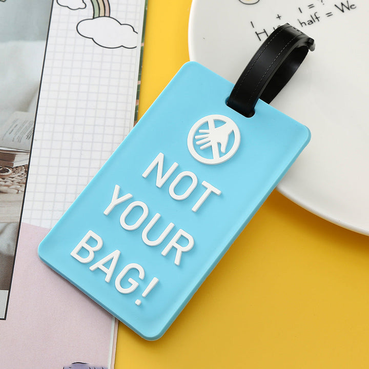 Unisex Luggage Tag with Motivating Holiday Message Kalsten