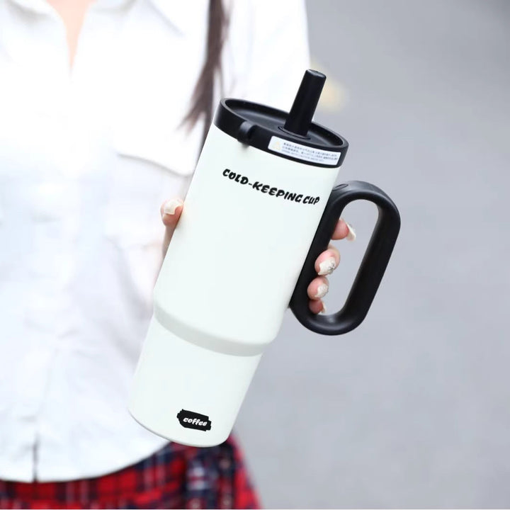 Women's insulated cup with practical straw Kalsten