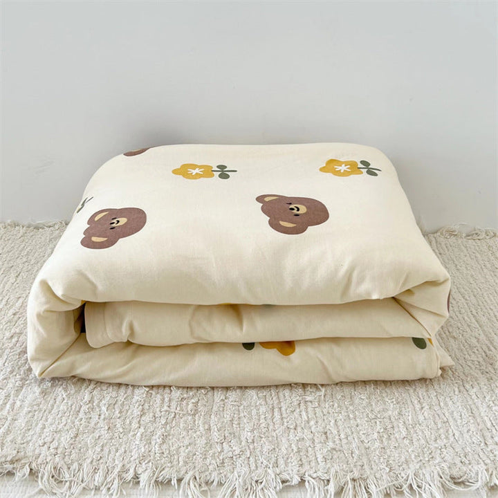 Women's Cozy Cotton Blanket with Loving Bear Pattern Kalsten