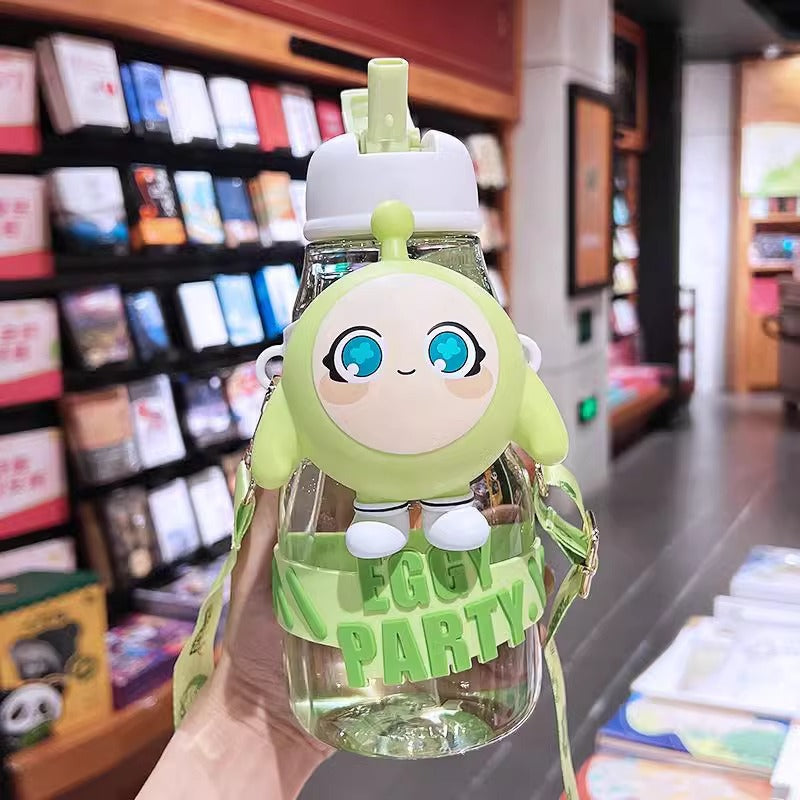 Women’s water bottle with interactive design and stylish character element Kalsten
