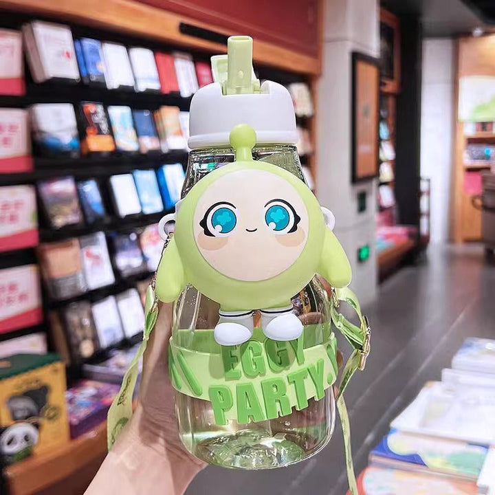 Women’s water bottle with interactive design and stylish character element Kalsten