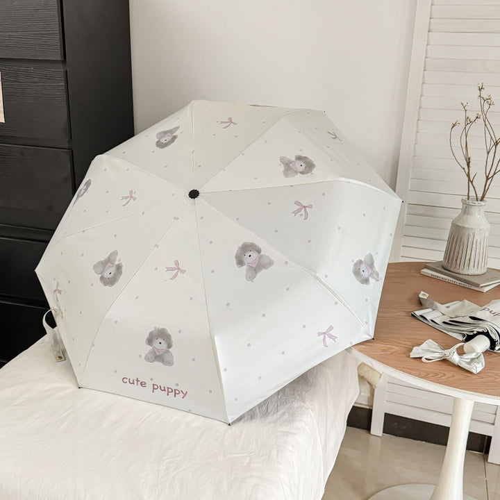 Ladies folding umbrella with playful animal design Kalsten