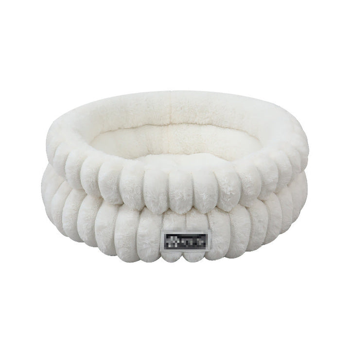Plush Round Dog Bed