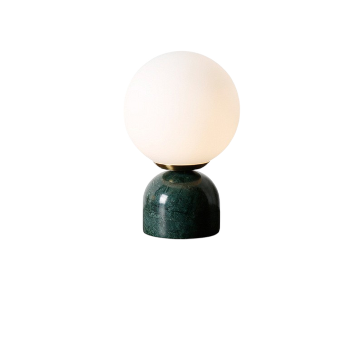 Marnor | Marble Table Lamp with Glass Shade – Scandinavian Minimalist Design | Kalsten