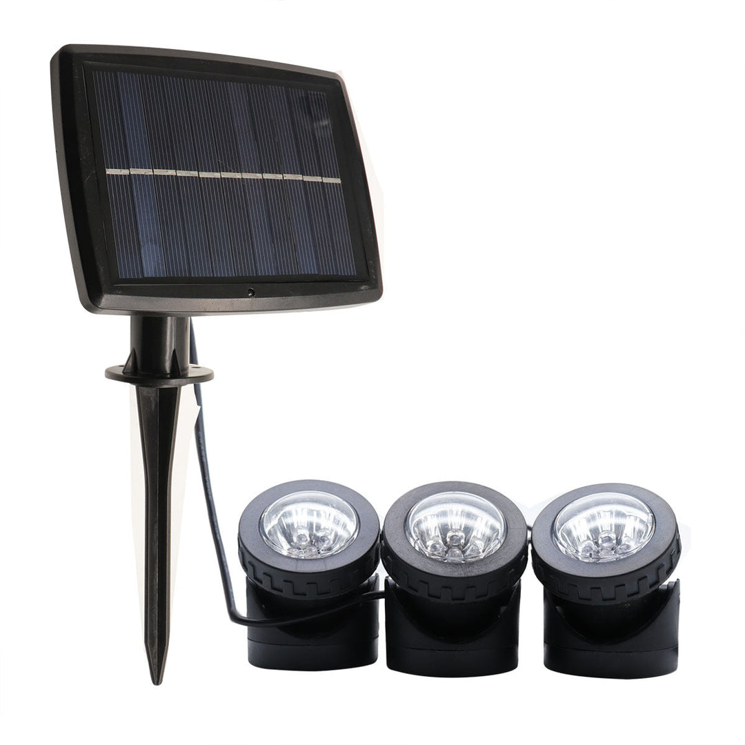 Adjustable Outdoor Solar Landscape Spotlights With External Photovoltaic Panel And Adjustable Ground Spike Kalsten