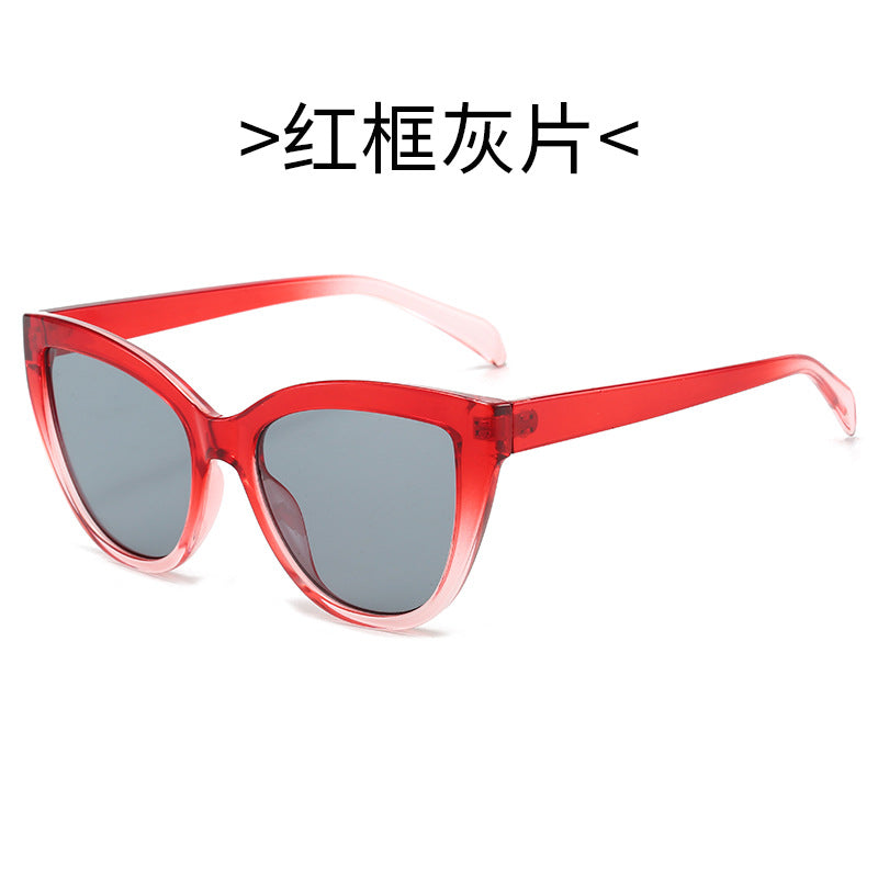 Women's Cat-Eye Sunglasses with Transparent Frame and UV Protection Kalsten