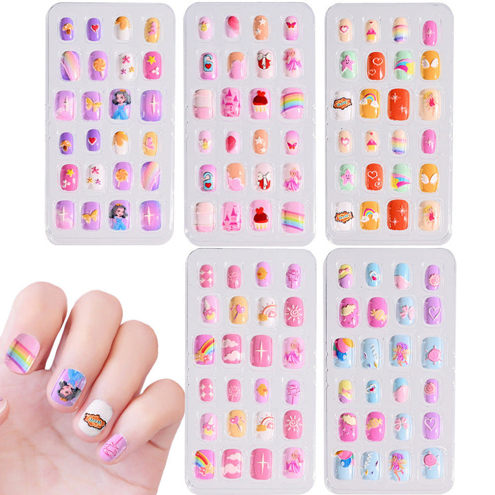 Children's Themed Decorative Press-On Nail Set Kalsten