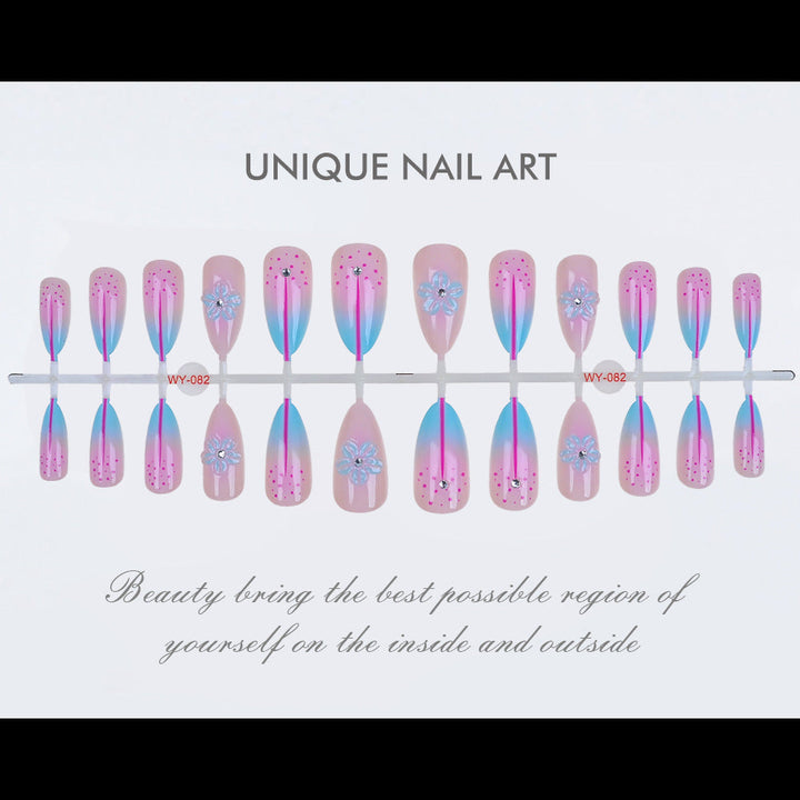 Artistic Floral-Embellished Press-On Nail Collection Kalsten