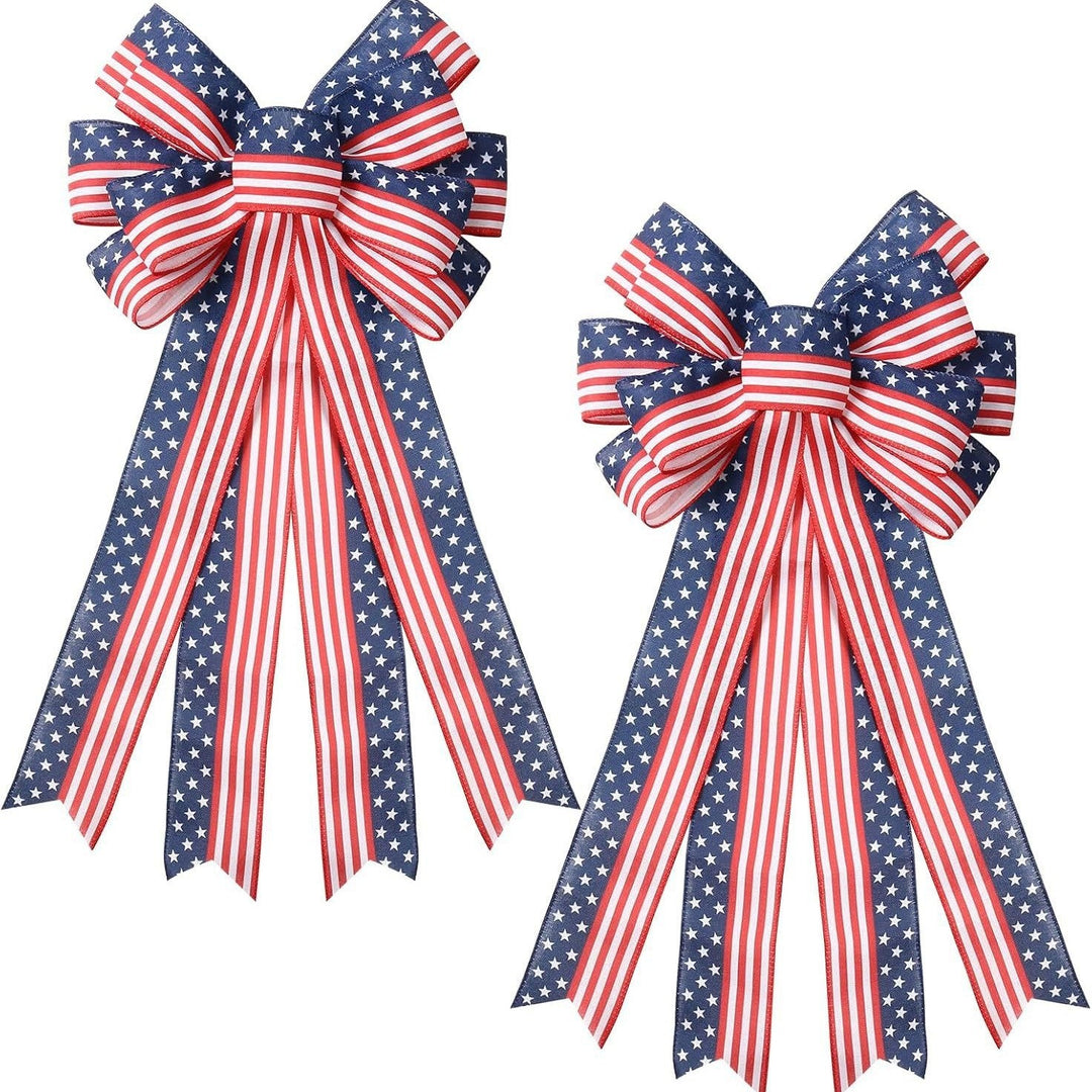 Unisex nan long Decorative Bow for Door Wreath and Wall Mount with Layered Loops Kalsten