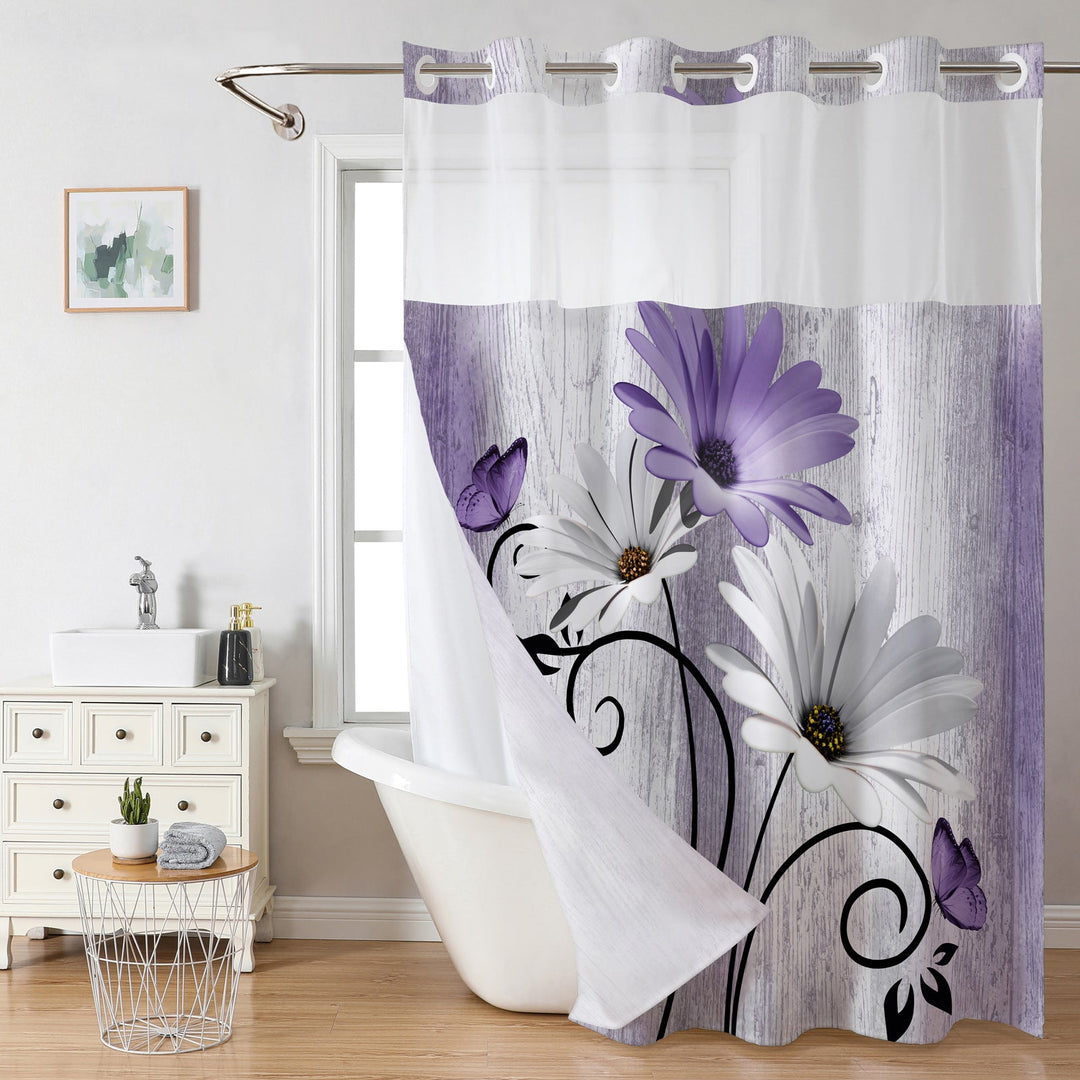 Floral Print Shower Curtain Kalsten